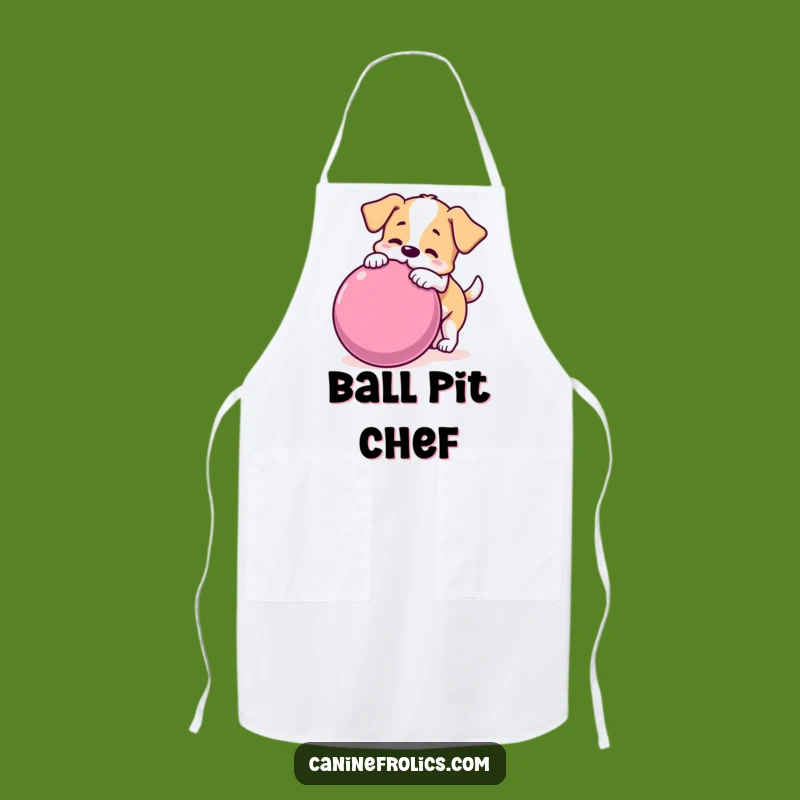 Funny Dog Ball Apron - Cook with Playfulness and Hilarious Style!