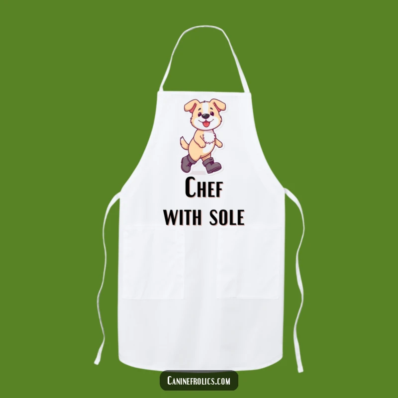 Funny Dog Boots Apron - Cook with Confidence and Hilarious Style!