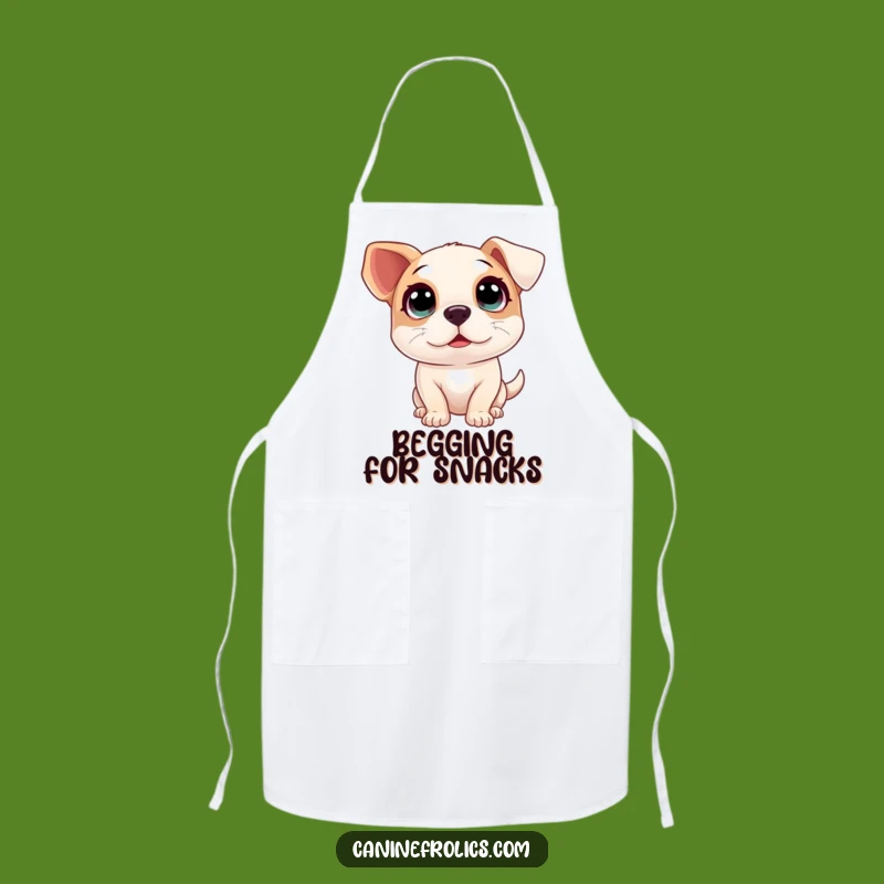 Funny Big Eyes Dog Apron - Excited Innocent Kitchen Gift