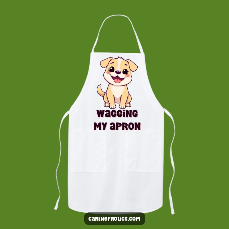 Funny Happy Grin Dog Apron A Chef's Funny Gift For Kitchen Fun