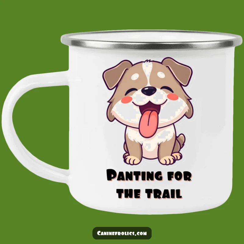 Funny Panting Dog Camping Mug A Gift For Happy Campers