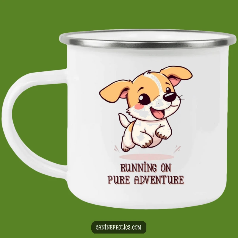 Funny Floppy Ear Dog Camping Mug - Durable Cup for Outdoor Fun