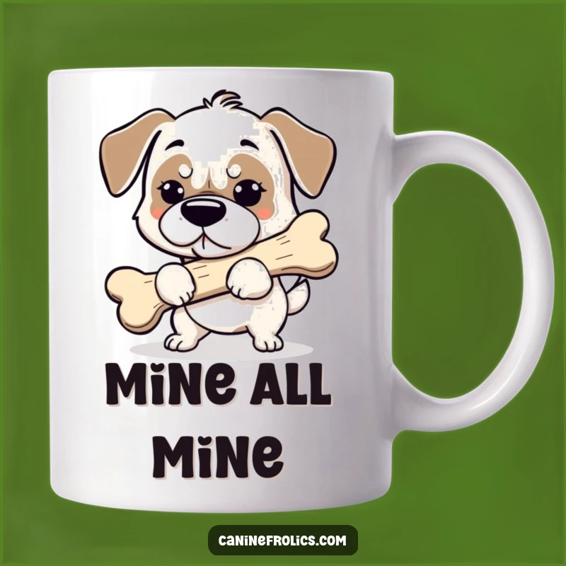 Funny Determined Dog Bone Mug - Hilarious Gift for Loyal Companions!