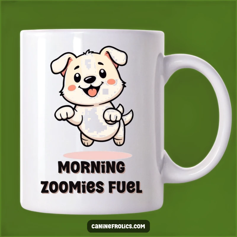 Funny Dog Leap Outline Mug - Energetic Paws Perfect Funny Gift for Dog Lovers