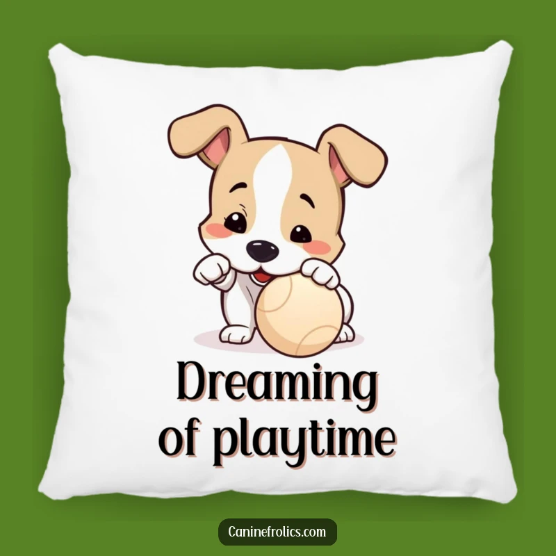 Funny Dog Playtime Pillow: Snuggle with Canine Eagerness, Comfort Gift