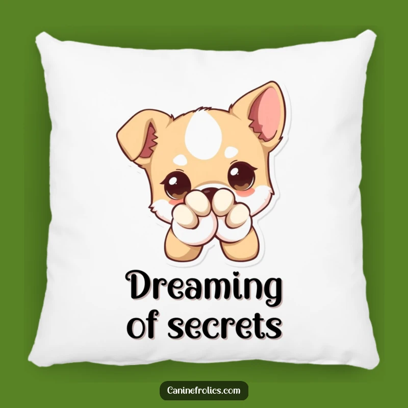 Funny Pillow - Winking Giant Eyed Dog Cushion, Cozy Canine Decor, Excellent Funny Gift