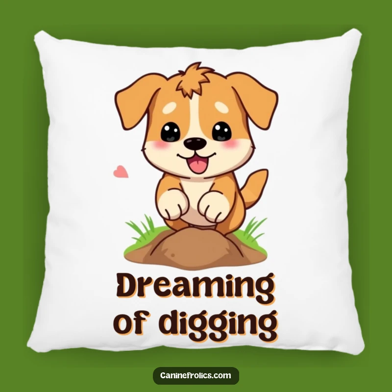 Funny Dog Digging Pillow: Snuggle with Canine Enthusiasm, Comfort Gift