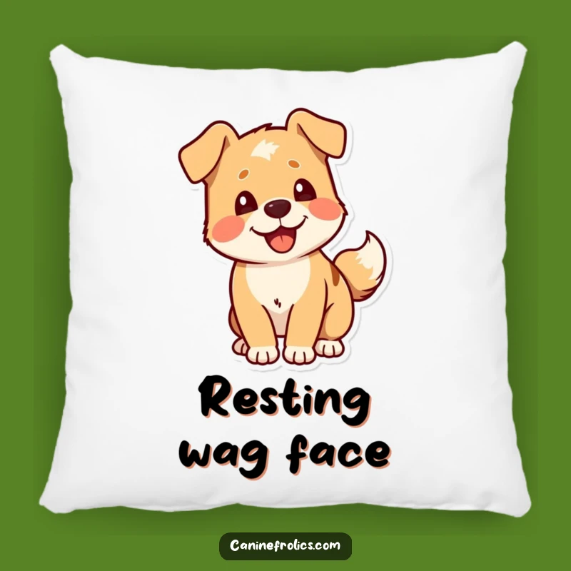Funny Dog Pillow: Delightful Tail Wag Comfort, Cozy Gift