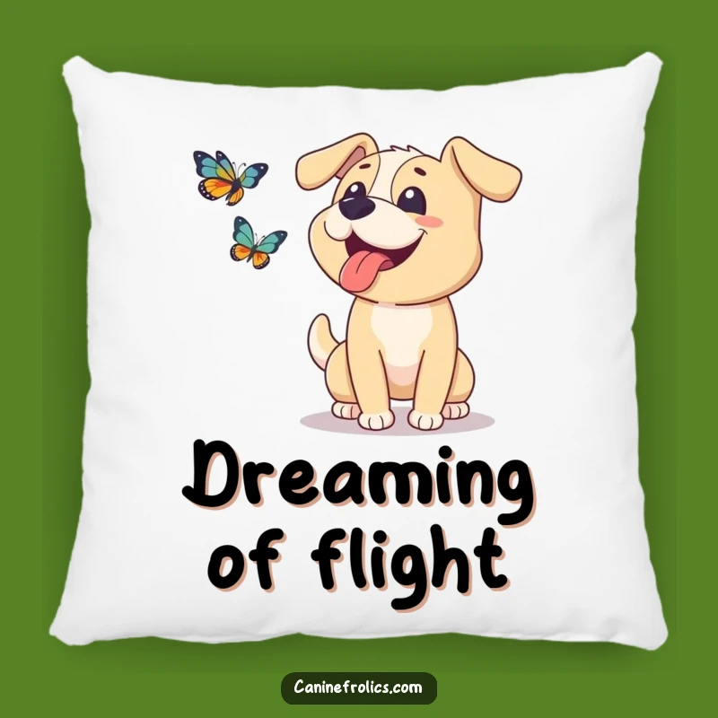 Funny Dog Pillow: Tongue Out Pup, Soft and Hilarious Chase Cushion