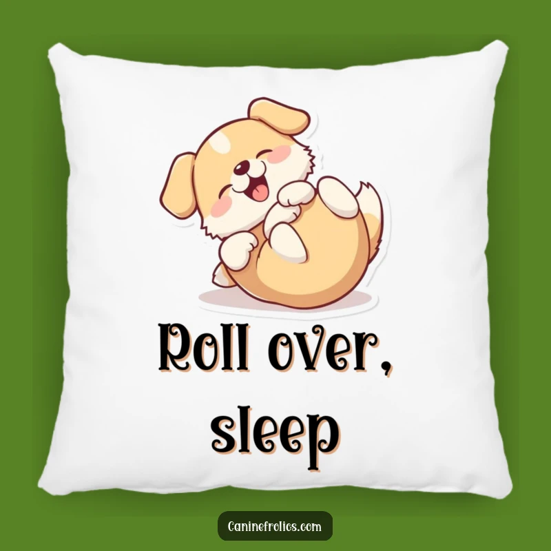 Funny Rolling Dog Pillow - Cozy Happy Back Roller Comfort Gift