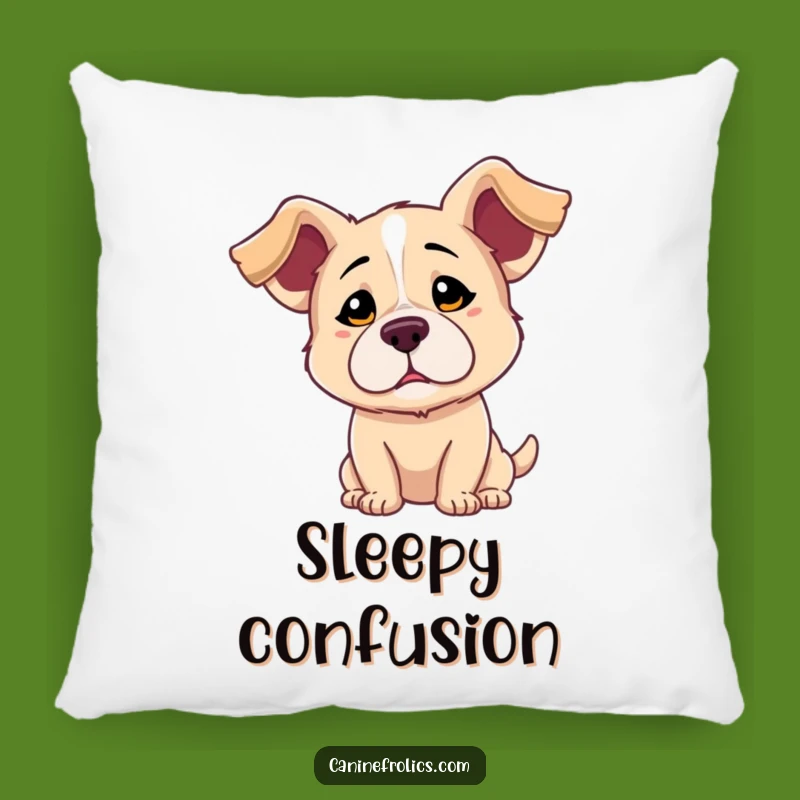 Funny Dog Confused Pillow: Soft Floppy Ears Cushion, Comfy & Funny Gift for Dog Naps