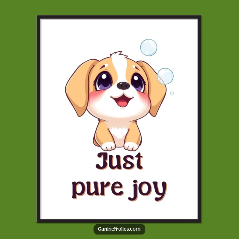 Funny Dog Bubbles Digital Art - Delightful, Hilarious Decor for Any Space!