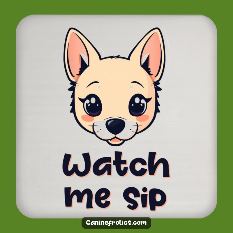 Funny Dog Head Coaster - Protect Surfaces with Canine Charm