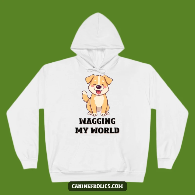 Funny Dog Wiggle Hoodie: Cozy Tail Wag Design, Warm & Funny Gift for Dog Owners
