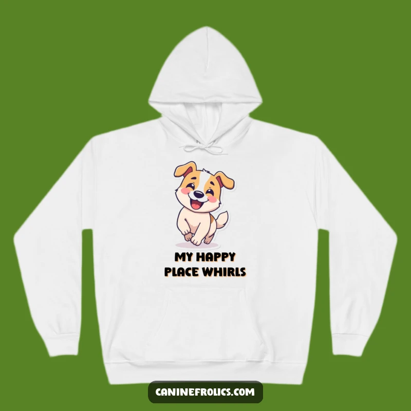 Funny Dog Hoodie: Tail Chaser, Comical Circle, Cozy & Silly