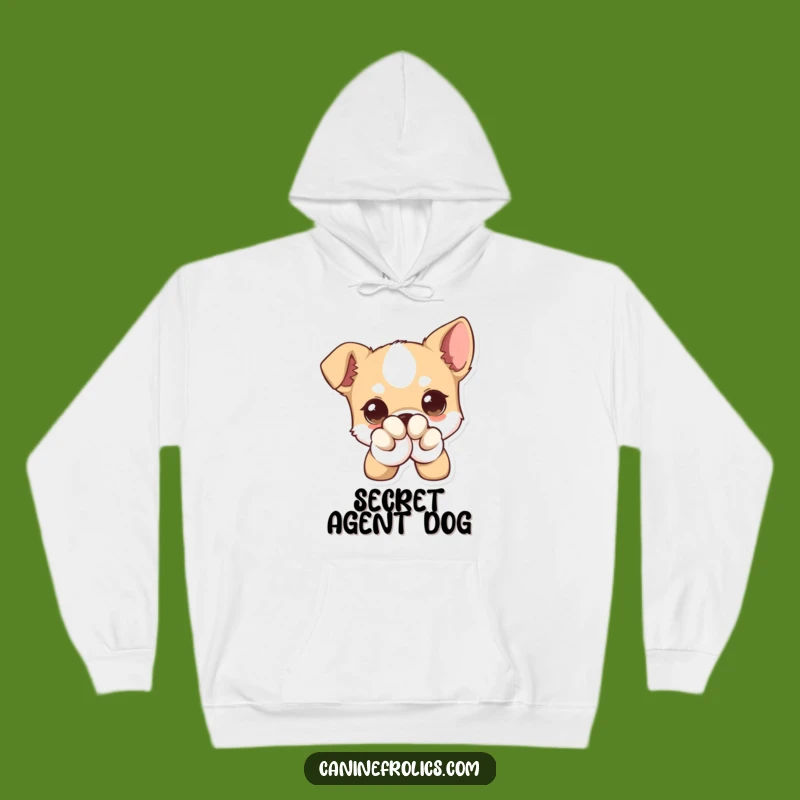 Funny Hoodie - Big Eyed Winking Dog, Cozy Canine Sweatshirt, Ultimate Funny Gift
