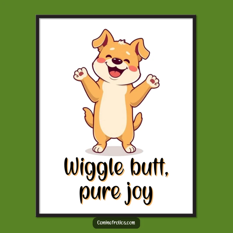 Free Printable Wall Art: Funny Dog Dancing, Hilarious Downloadable Decor!