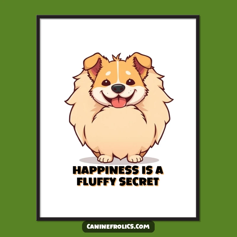 Funny Free Printable Wall Art: Dog Tail Grin, Hilarious Dog Decor Download!