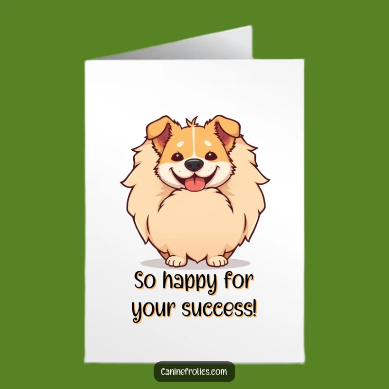 Free Printable Congrats Card: Giggling Dog Tail, Perfect Downloadable Celebration Gift!