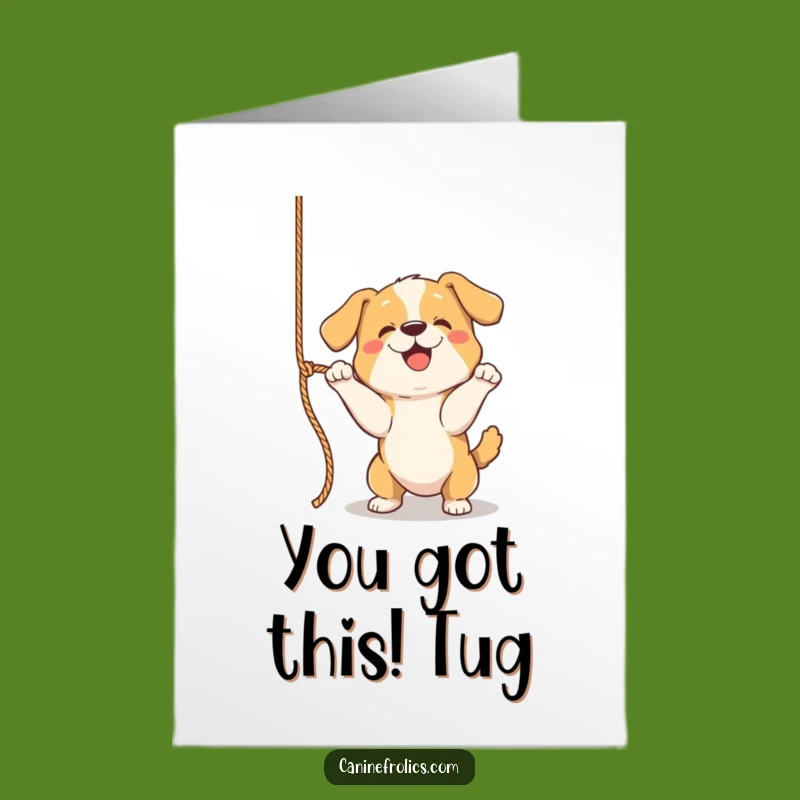Free Printable Congrats Card: Playful Dog, Exciting Downloadable Gift Idea