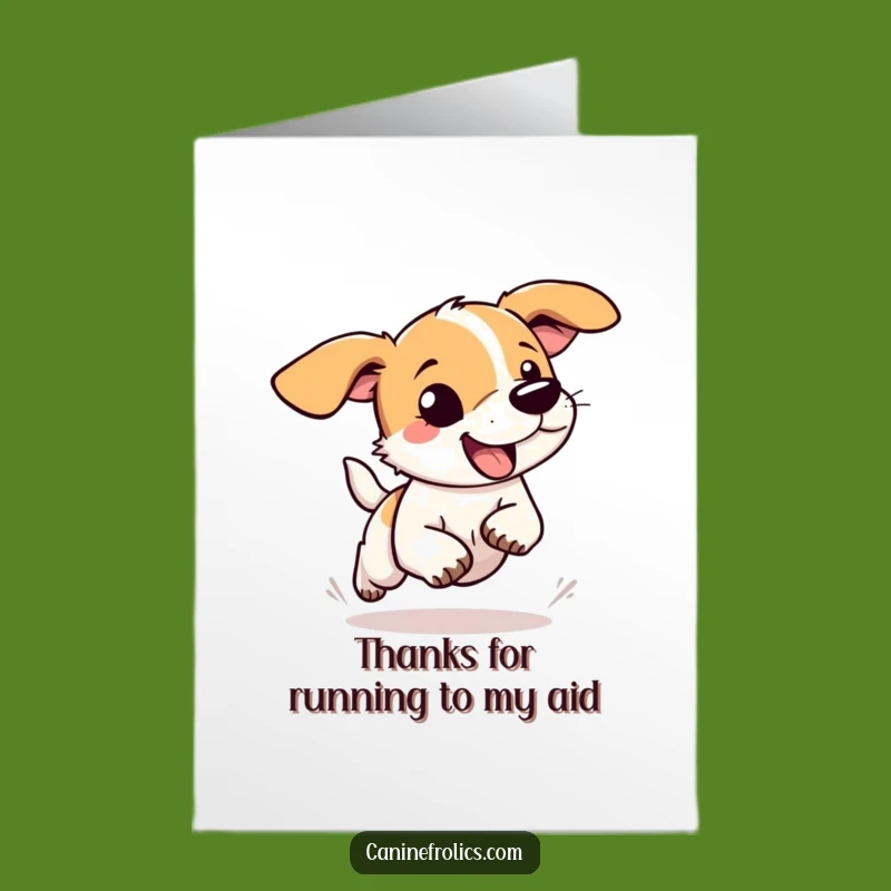 Free Printable Thank You Card: Floppy-Eared Dog's Enthusiastic Thanks, Funny