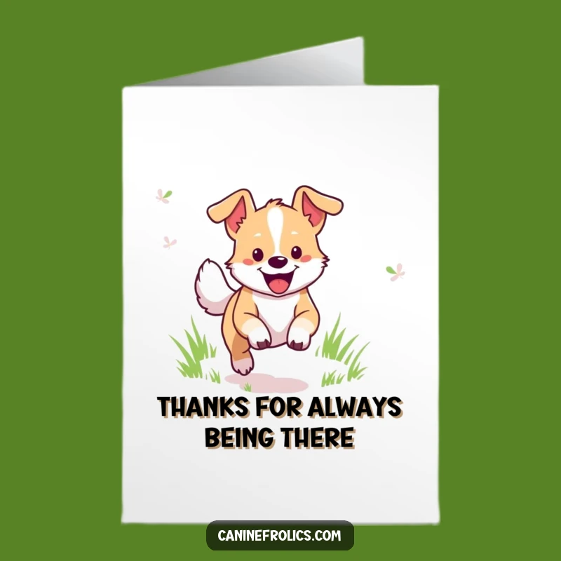 Free Printable Thank You Card: Grateful Dog Bounds, Perfect Funny Downloadable Appreciation Gift
