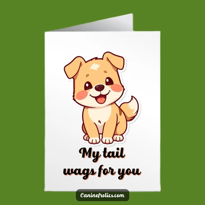 Free Printable Thank You Card: Joyful Dog Wags Tail, Funny Downloadable Appreciation