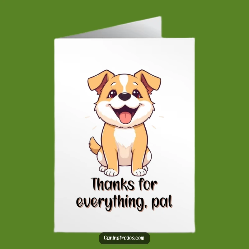 Free Printable Thank You Card: Happy Dog Wags, Sweet Downloadable Gift Idea!