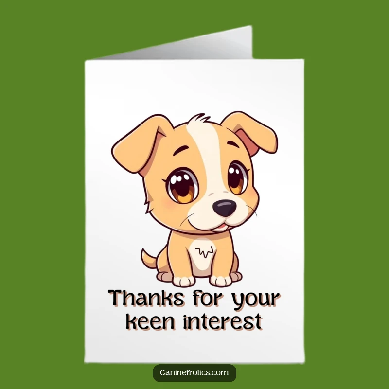 Free Printable Thank You Card: Attentive Dog Thanks You, Funny Dog Lover Downloadable