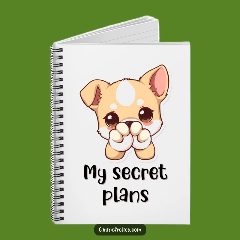 Funny Notebook - Big Eyed Dog Winking, Journal for Dog Lovers, Great Funny Gift