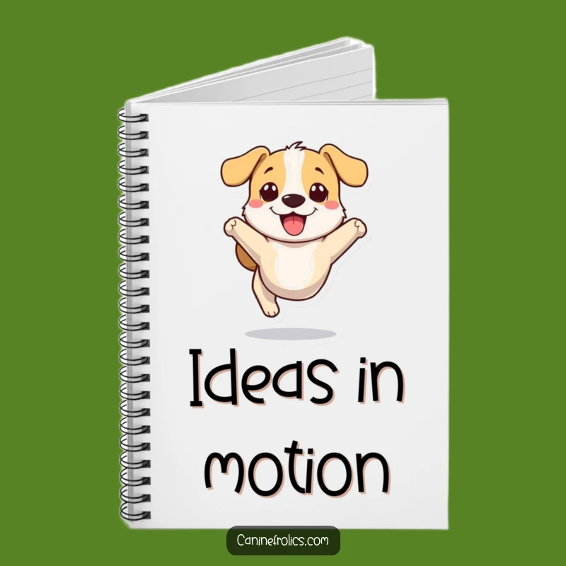 Funny Dog Notebook: Bounding Pup Cover, Hilarious Journal Gift for Dog Lovers