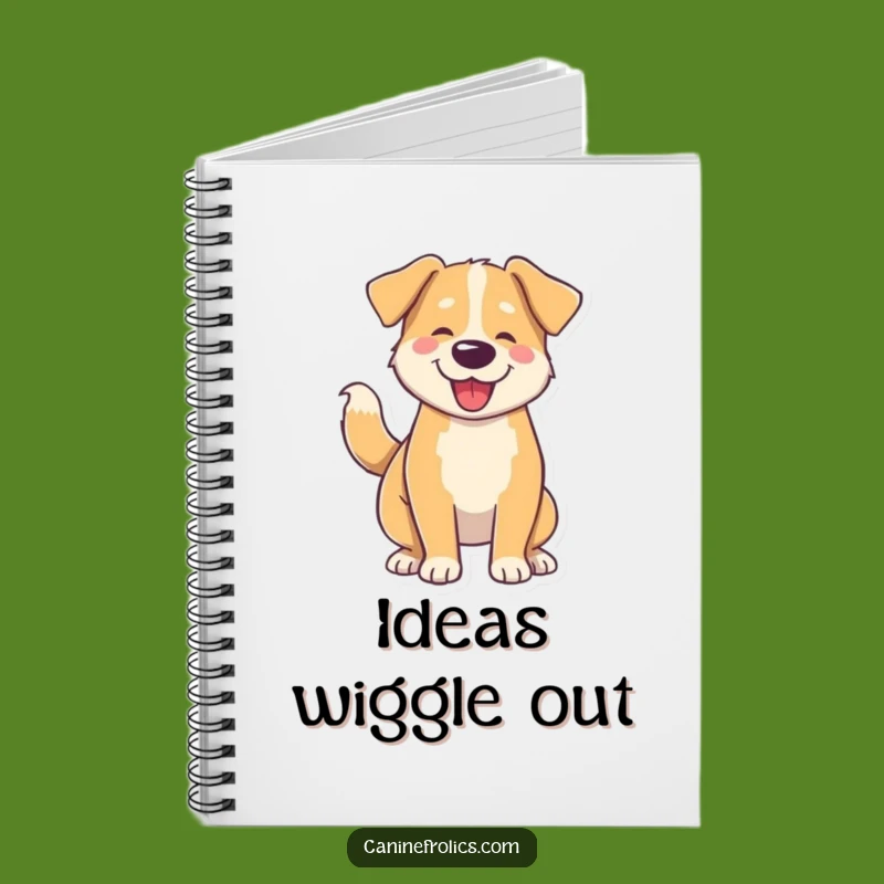 Funny Dog Wiggle Notebook: Journal Tail Wag Art, Perfect Funny Gift for Dog Lovers