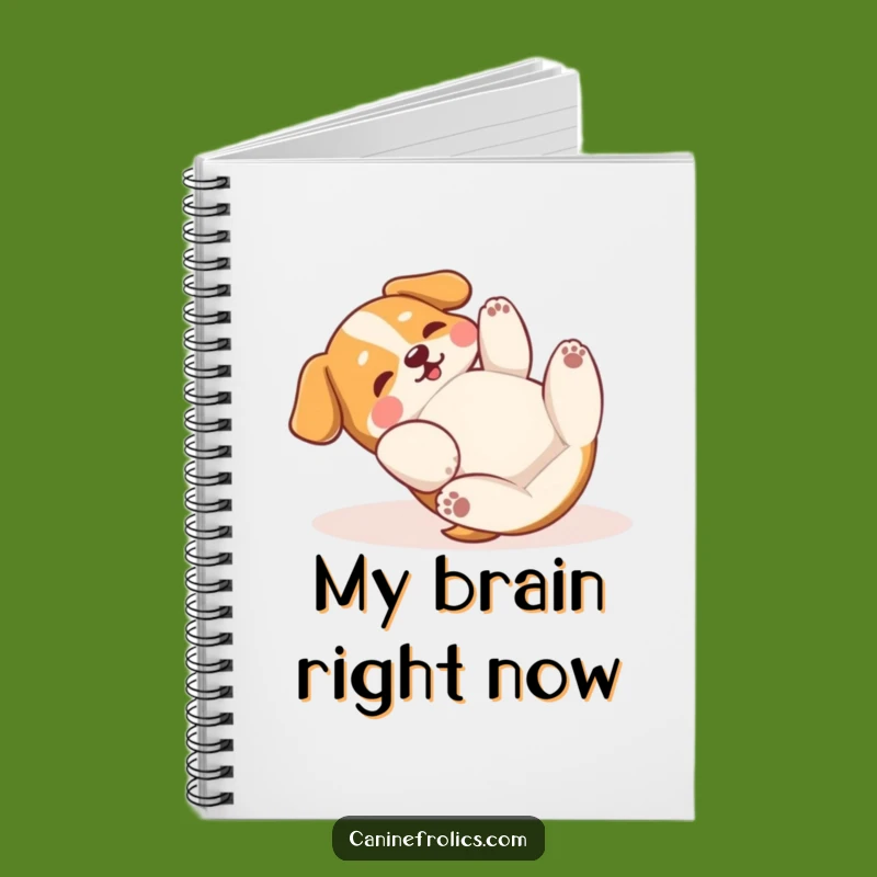 Funny Dog Rolling Notebook: Jot Down Ideas with Playful Canine Energy