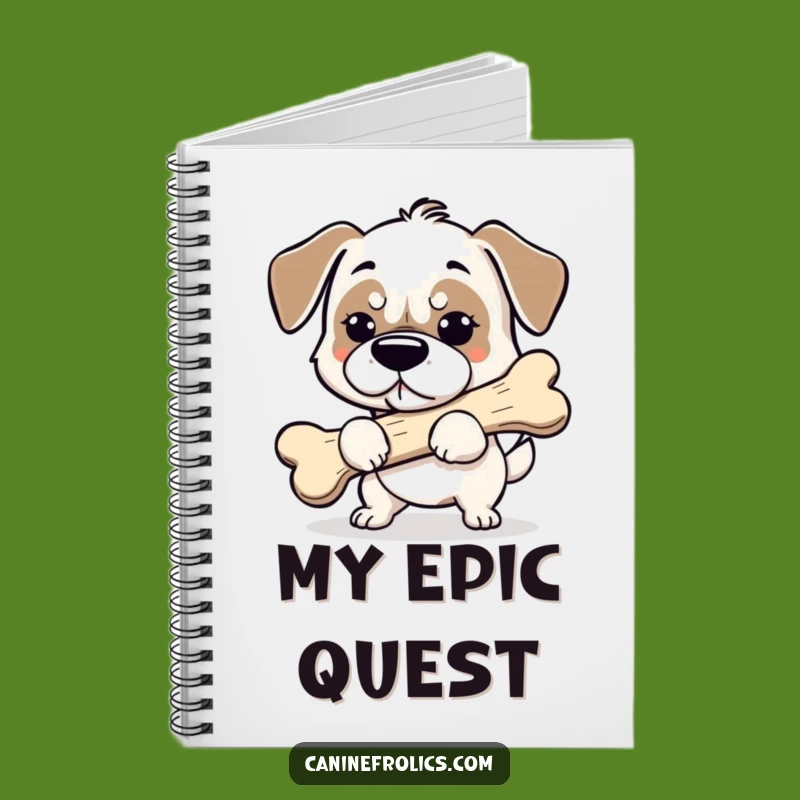 Funny Dog Bone Notebook - Jot Down Goals with Hilarious Focus!