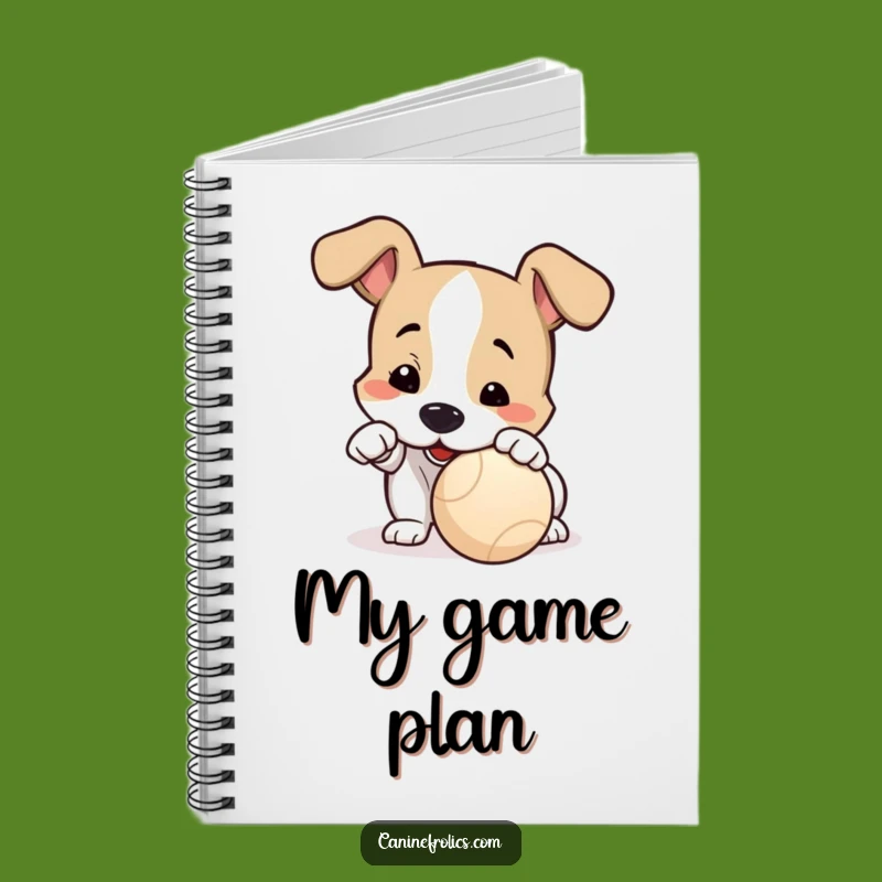 Funny Dog Playtime Notebook: Plan Your Next Game with Canine Eagerness