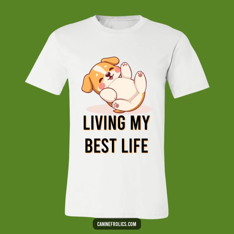 Funny Dog Rolling T-Shirt: Show Off Your Playful Side, Great Gift