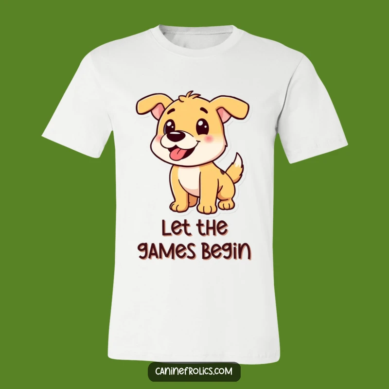 Funny Playful Dog Pounce T-Shirt: Ready To Play, Comfy Funny Gift Tee