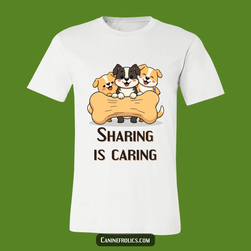 Funny Dog T-Shirt - Happy Pack Bone Share, Joyful Canine Apparel, Great Funny Gift