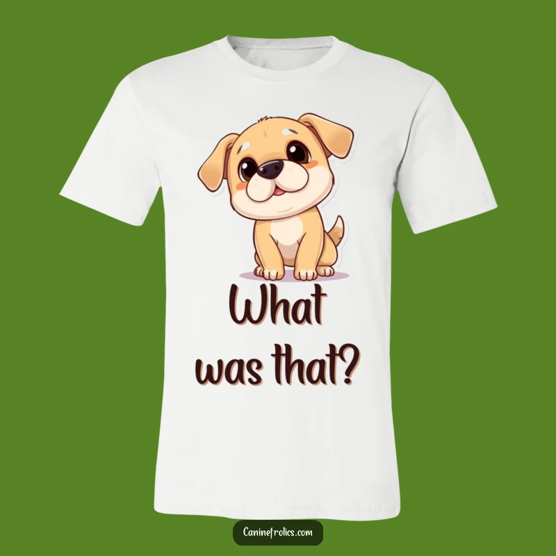 Funny Curious Dog T-Shirt - Head Tilt Humor, Perfect for Dog Lovers