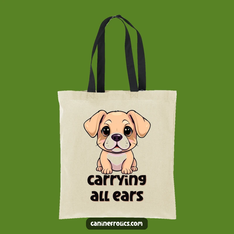 Funny Floppy Ears Dog Tote Bag A Stylish Gift For The Inquisitive