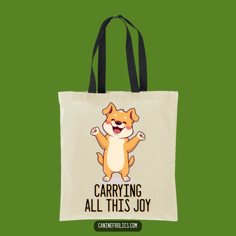 Funny Dog Happy Dance Tote Bag: Carry Your Joy with This Canine Celebration Bag