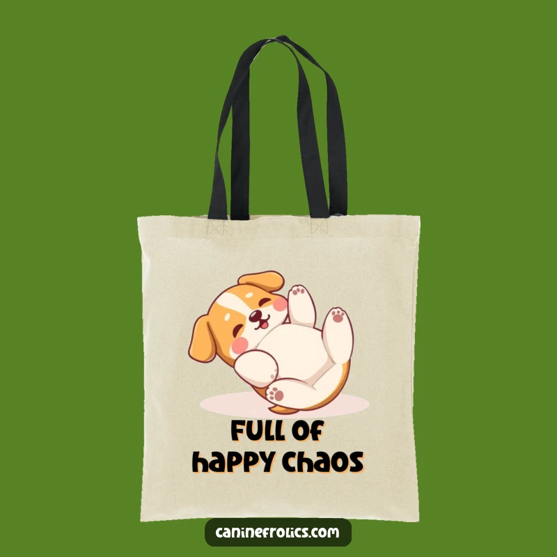 Funny Dog Rolling Tote Bag: Carry Your Fun with This Playful Canine Bag