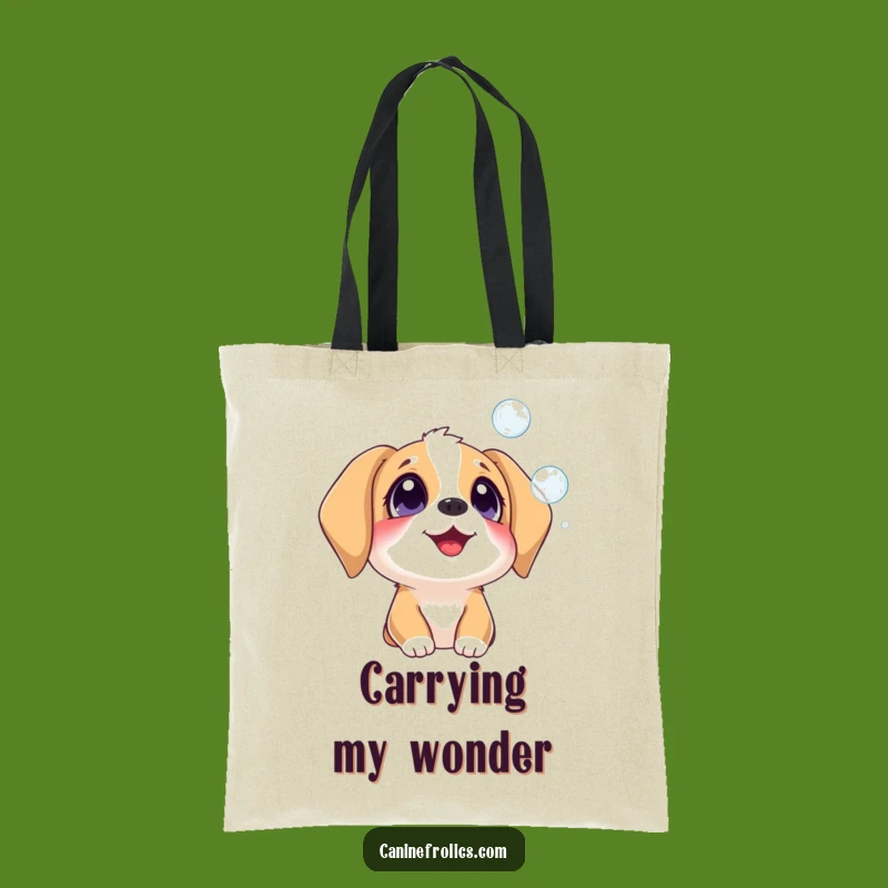 Funny Dog Bubbles Tote Bag - Carry Your Delight with Hilarious Charm!