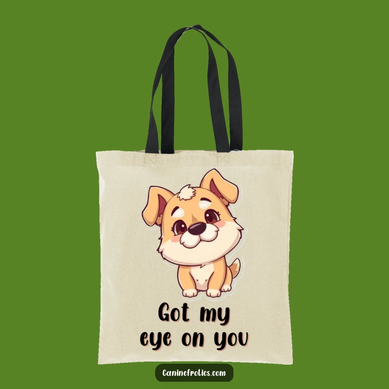 Funny Goofy Dog Tote Bag: Whimsical Canine Curiosity, Stylish Funny Gift Accessory