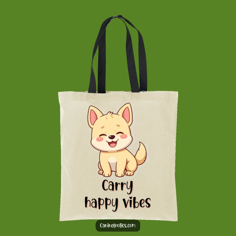 Funny Happy Dog Tail Wagging Tote Bag - Carry Your Joyful Spirit Everywhere