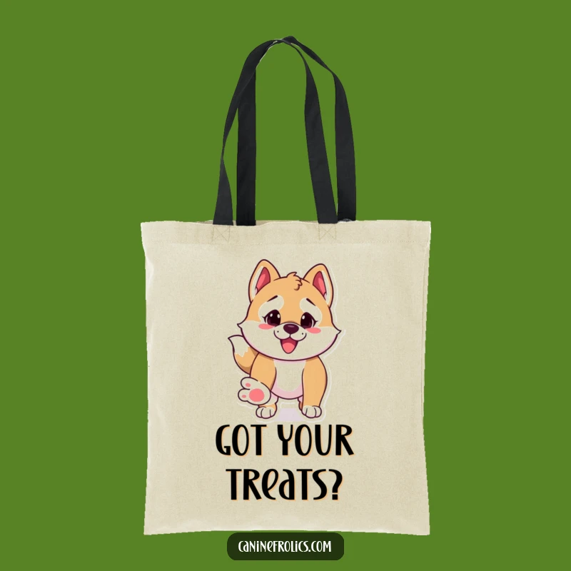 Funny Pounce Dog Tote Bag - Playful Canine Carry-All Gift