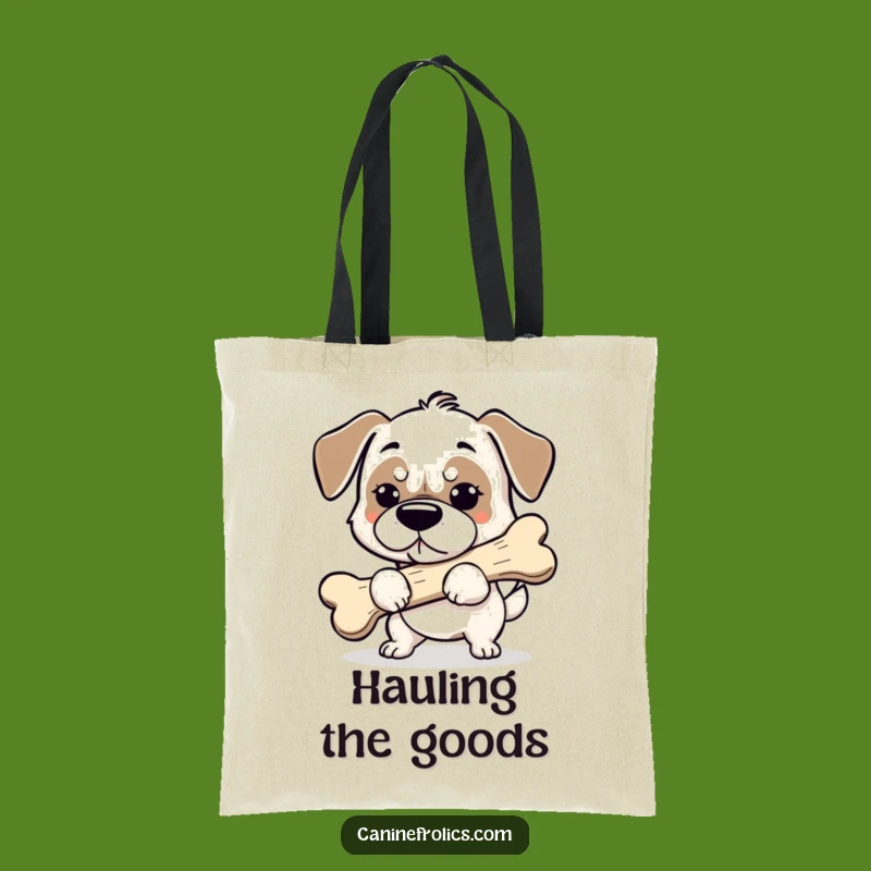 Funny Dog Bone Tote Bag - Carry Your Treasures with Hilarious Purpose!